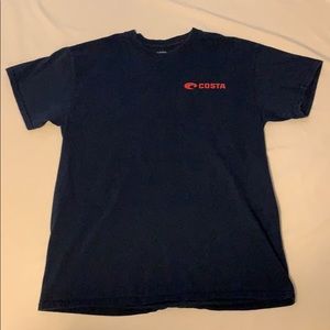 Men’s Costa T Shirt Navy Blue Size Medium